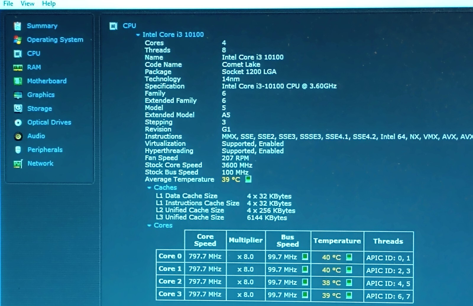 SRH3N - Intel Core i3-10100  4 Core 3.6 GHz LGA 1200 Intel UHD Graphics CPU