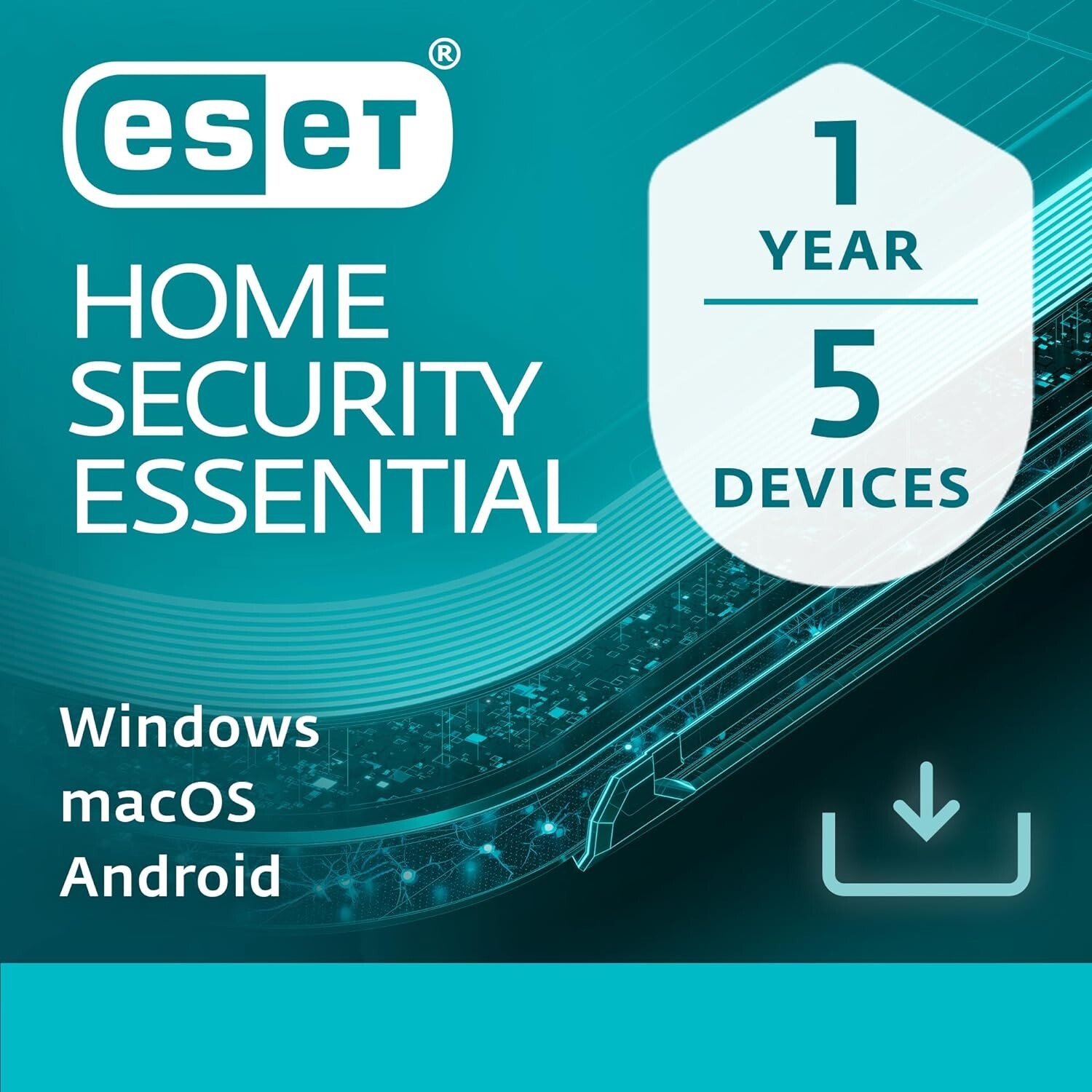 ESET Home Security Essential (Nod32) 2026 5 Device 1 Year Same Day by Email