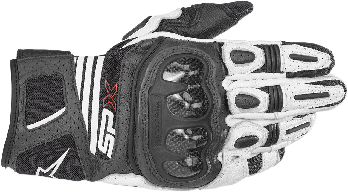Alpinestars SP-X V2 Air Carbon Gloves 3XL Black White 3567319-12-3XL
