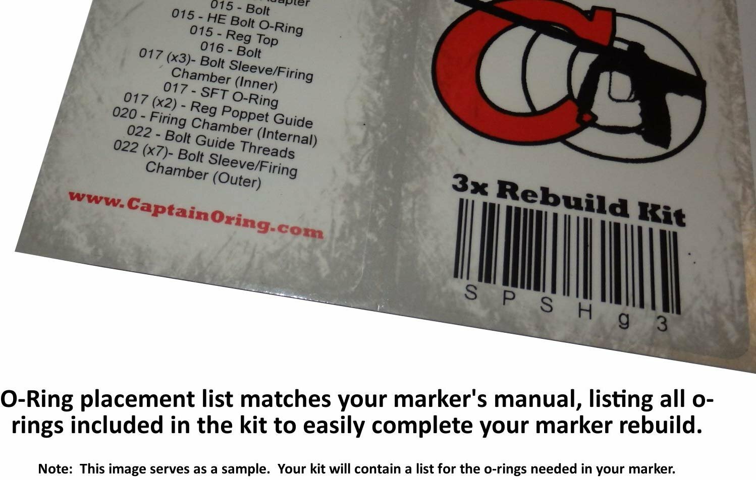 Captain O-Ring MacDev Prime - Color Coded 3X Oring Rebuild Kit