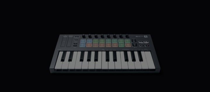 Novation FLkey Mini 25-Key MIDI Keyboard Controller w/ Pads, Encoders, USB
