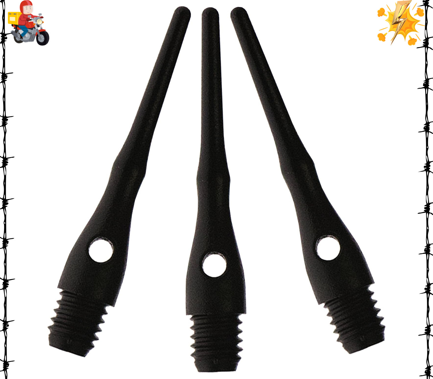 Viper Dart Accessory Tufflex III 2BA Thread Replacement Soft Tip Dart Points,...