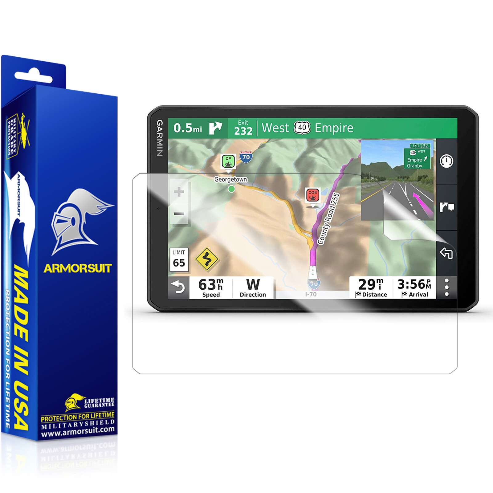 ArmorSuit MilitaryShield Garmin RV 890 (2020) Screen Protector Made in USA