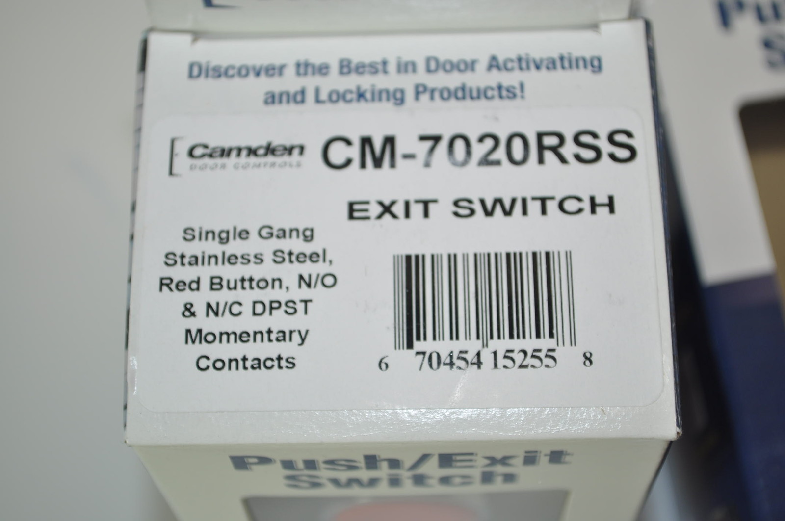 NEW Camden Door Controls Red Exit Push Button Switch #- CM-7020 RSS LOT of 3