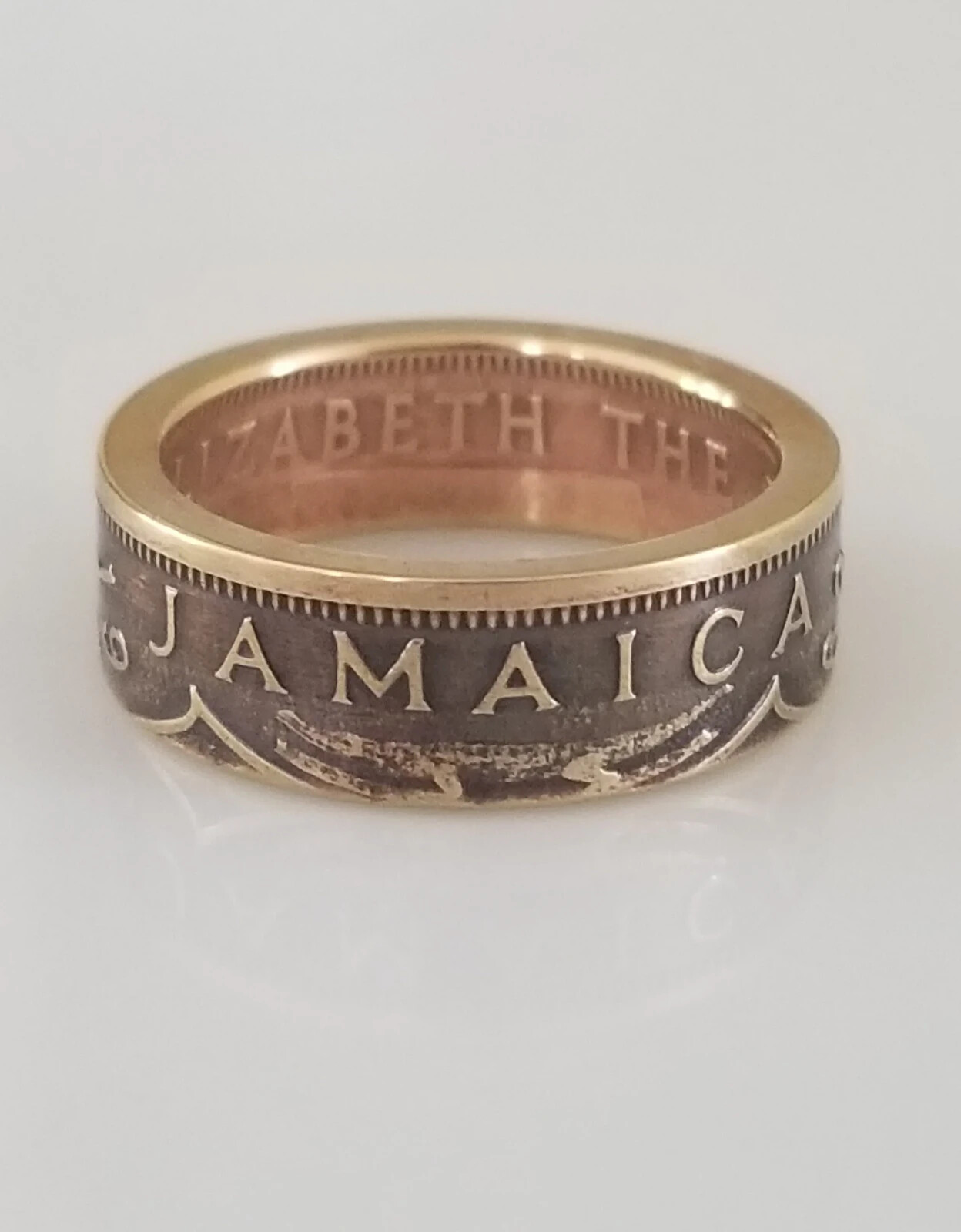 Jamaica Coin Ring | Brass Coin Ring | Jewelry of Jamaica |Handcrafted Rings | Un