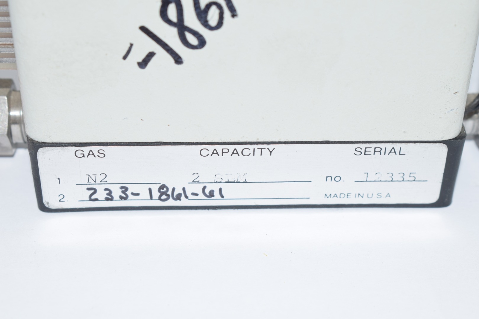 Precision Flow Devices PFD Mass Flow Controller, 2SLM Cap. N2 Gas