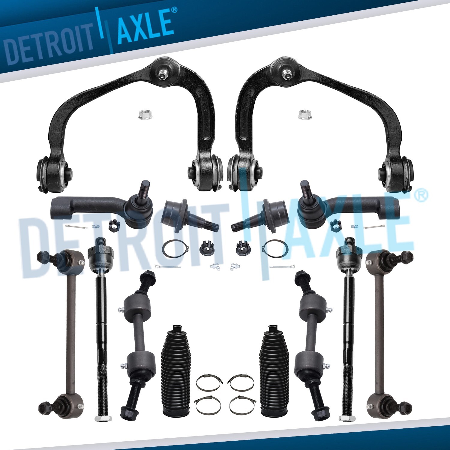 Upper Control Arms Tierods Sway Bars Ball Joints for 07-14 Expedition Navigator