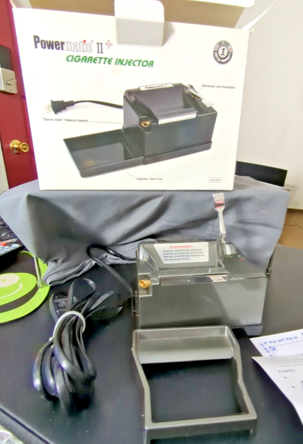 RoHs Powermatic II+ Electric Cigarette Injector Machine  Tested Tobacco Feeder