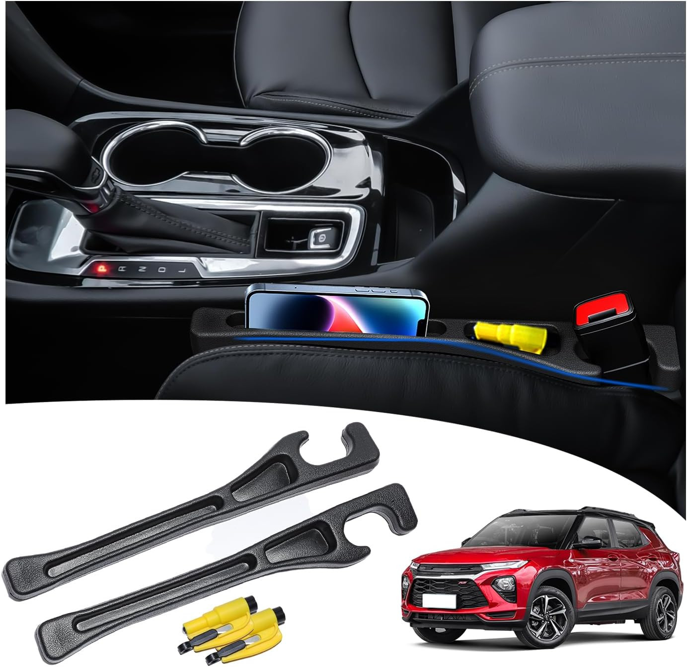 【Compatible with 2024 2025 2026 Chevy Trax/Malibu】 Seat Gap Filler .No Drop Seat
