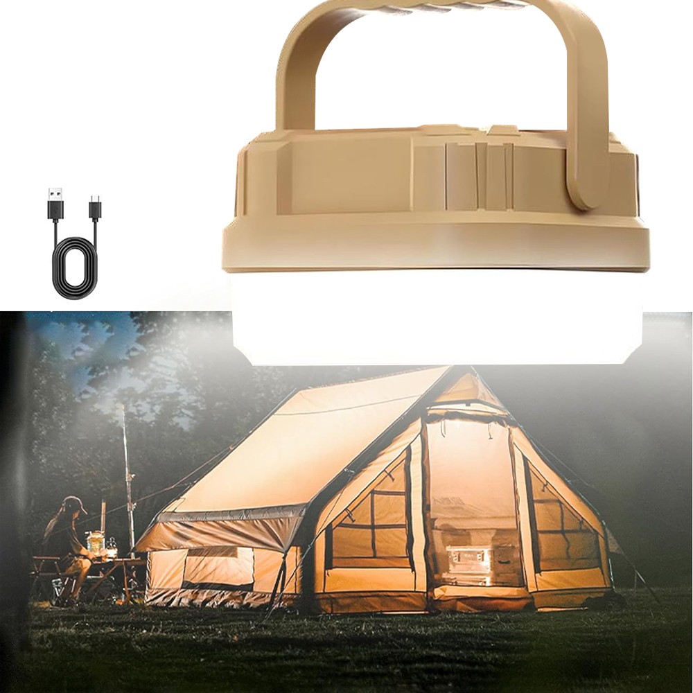 1-4Pack Camping Lantern LED Camping Tent Light Rechargeable Flashlight Portable