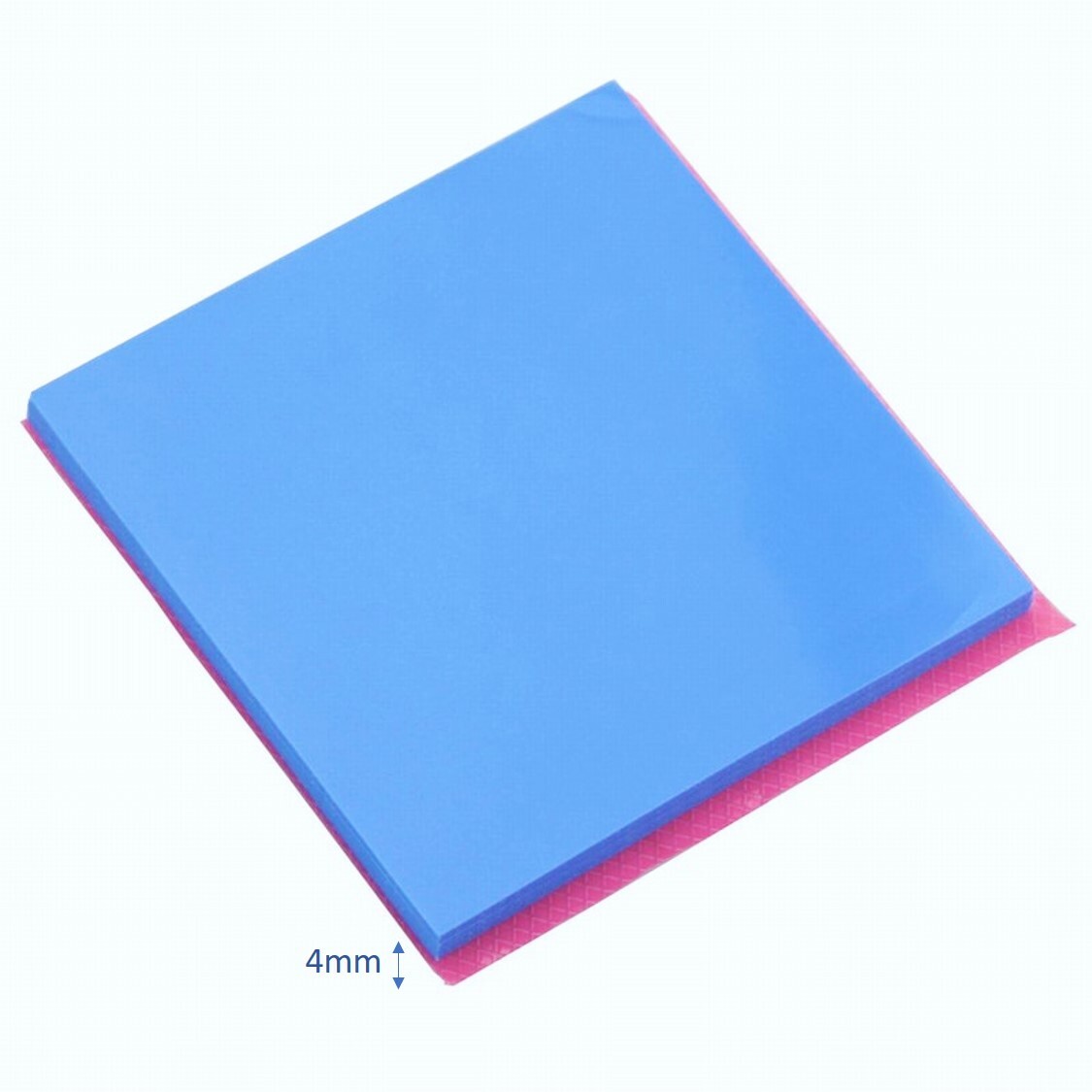 Blue 100x 100x 4mm Silicone Thermal Pad Sheet CPU Memory Board Chip Heatsink