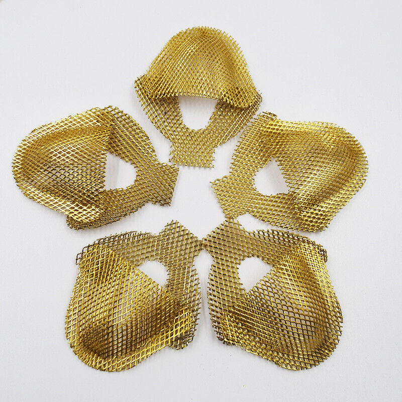 Dental Metal Net Plate Strengthen Impression Tray Plate Teeth Gold Lower/Upper