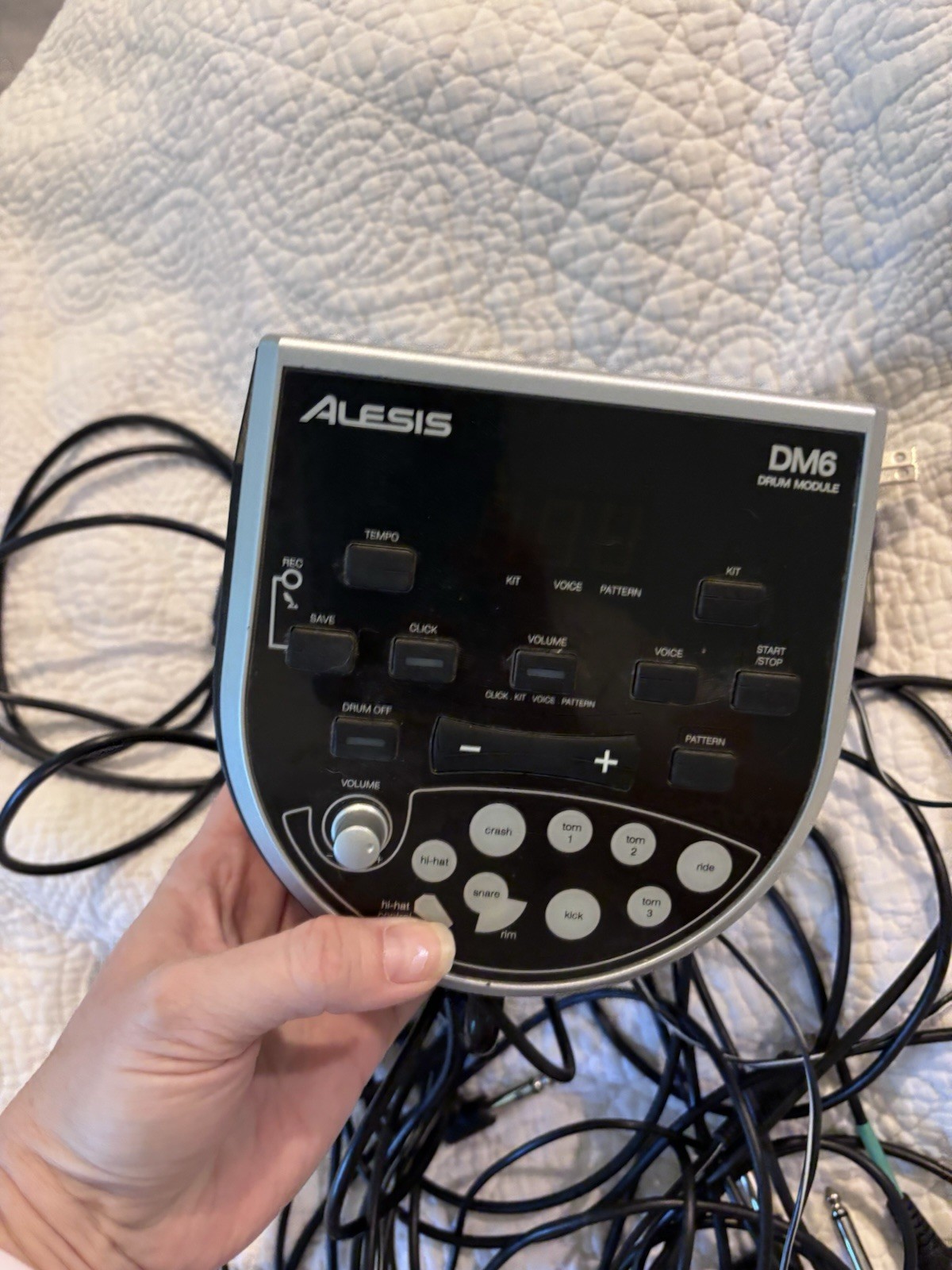 Alesis DM6 Drum Module Replacement Unit Module w/ Cable Harness & Power Adapter