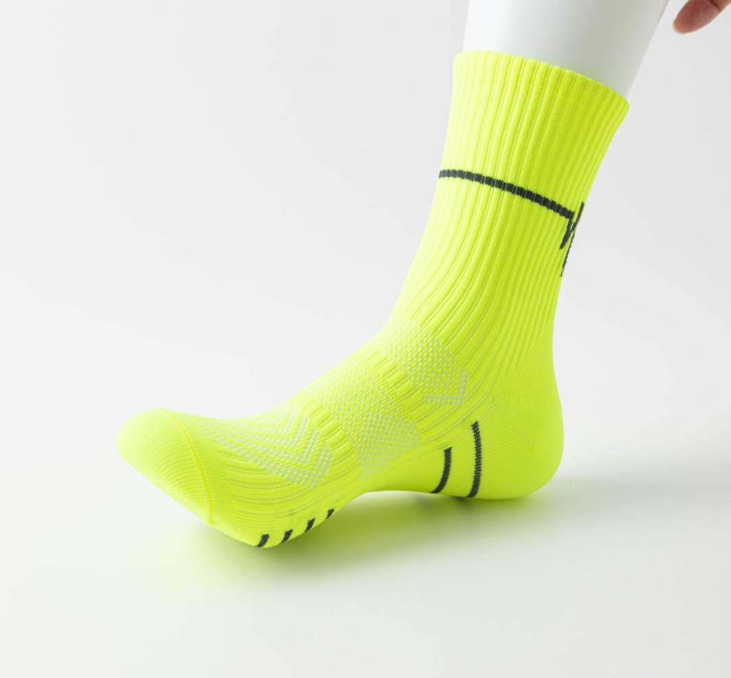 5 Pairs Running Compression Socks for Men Crew Socks with Cushion