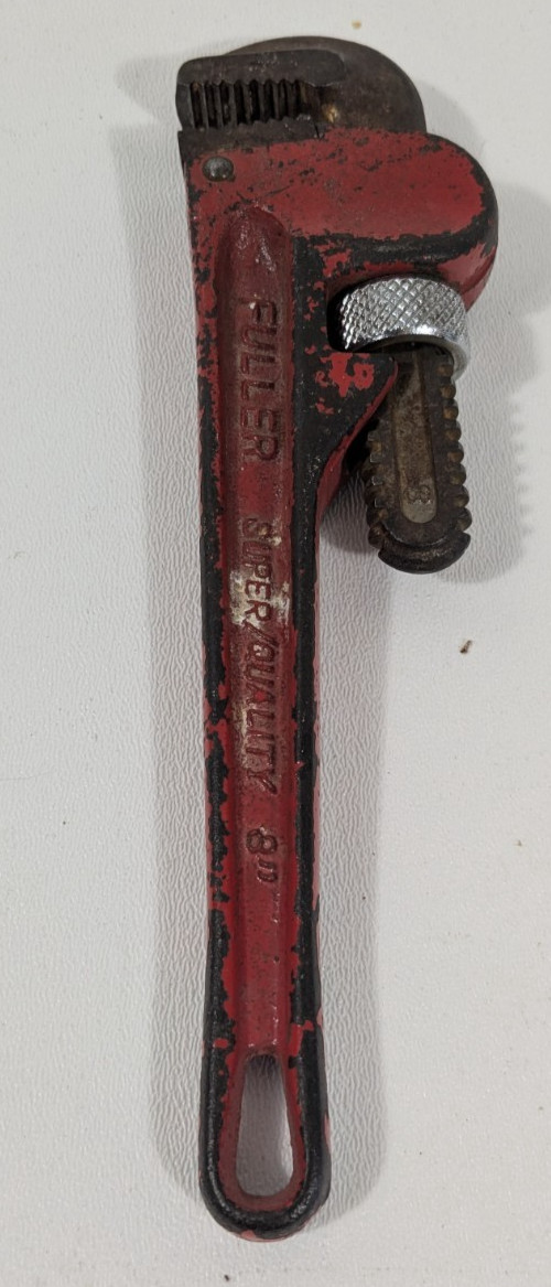 Fuller 8” Heavy Duty Pipe Wrench Made in Japan Red Tool