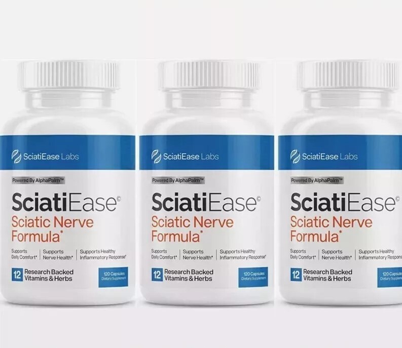 1-3 PACK SciatiEase Labs Sciati Ease Sciatic Nerve Formula 120 Capsules