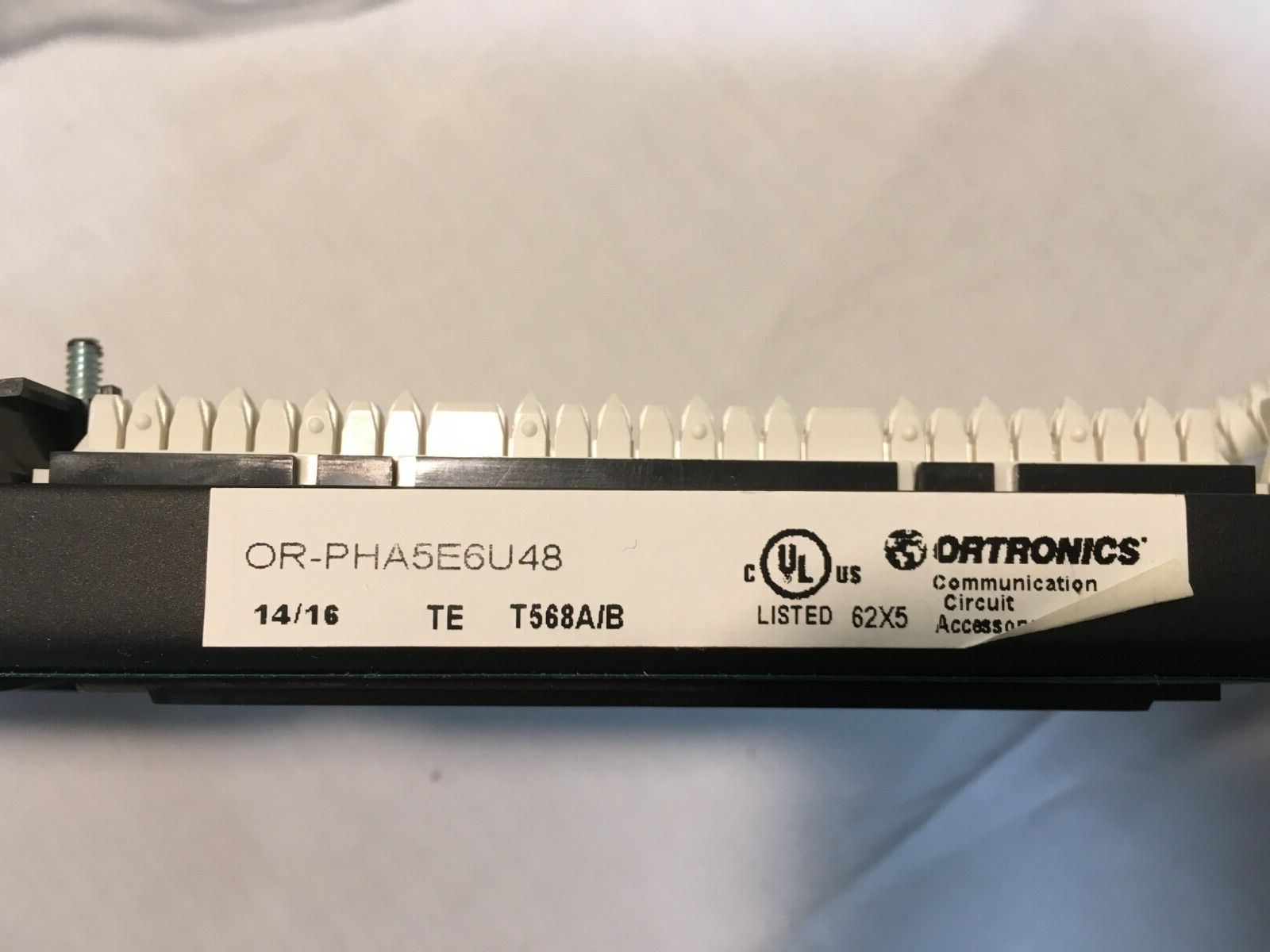 Ortronics OR-PHA5E6U48 48 Port Angled Cat5E Panel T568A/B