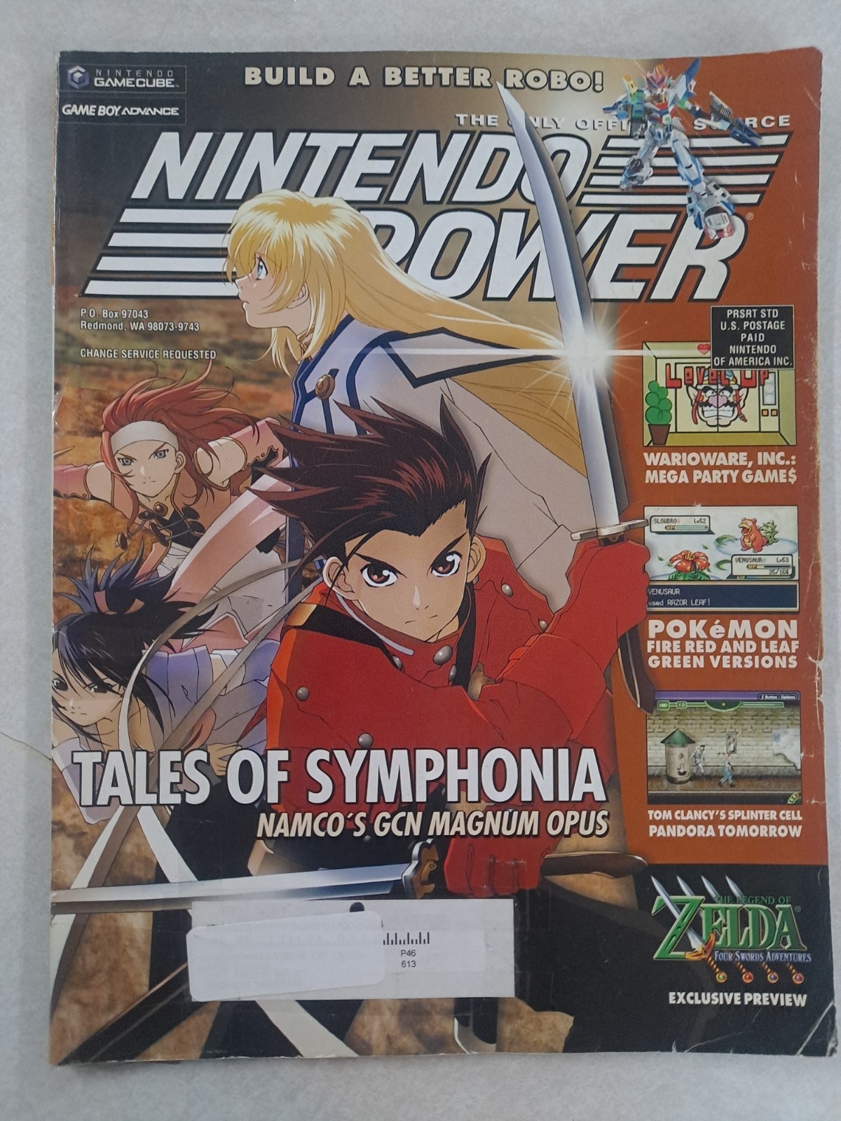 Nintendo Power Volume Issue #180 (June, 2004) Tales of Symphonia Cover No Poster