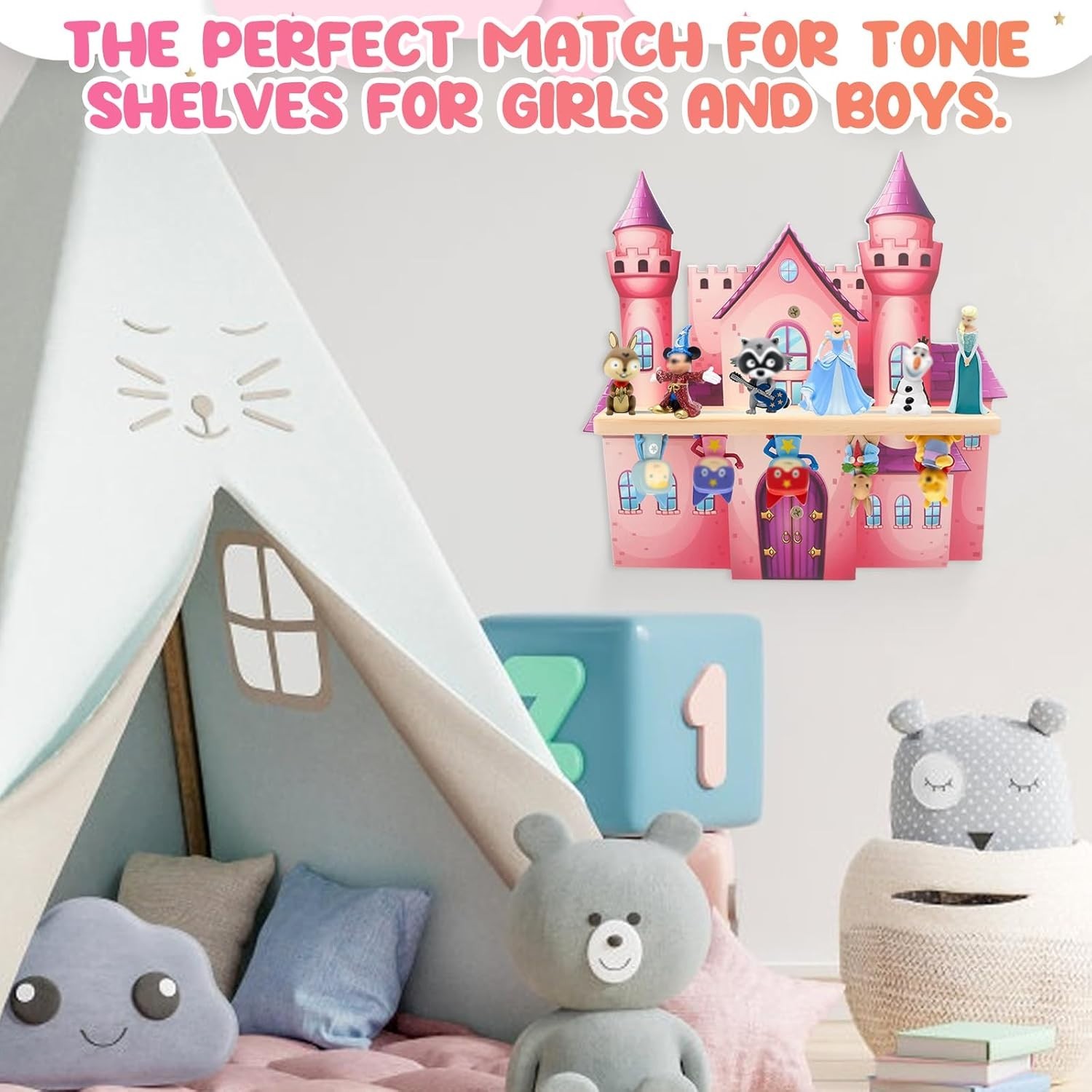 for Tonies Box Organizer Tonie Storage Shelf Wall Mounted