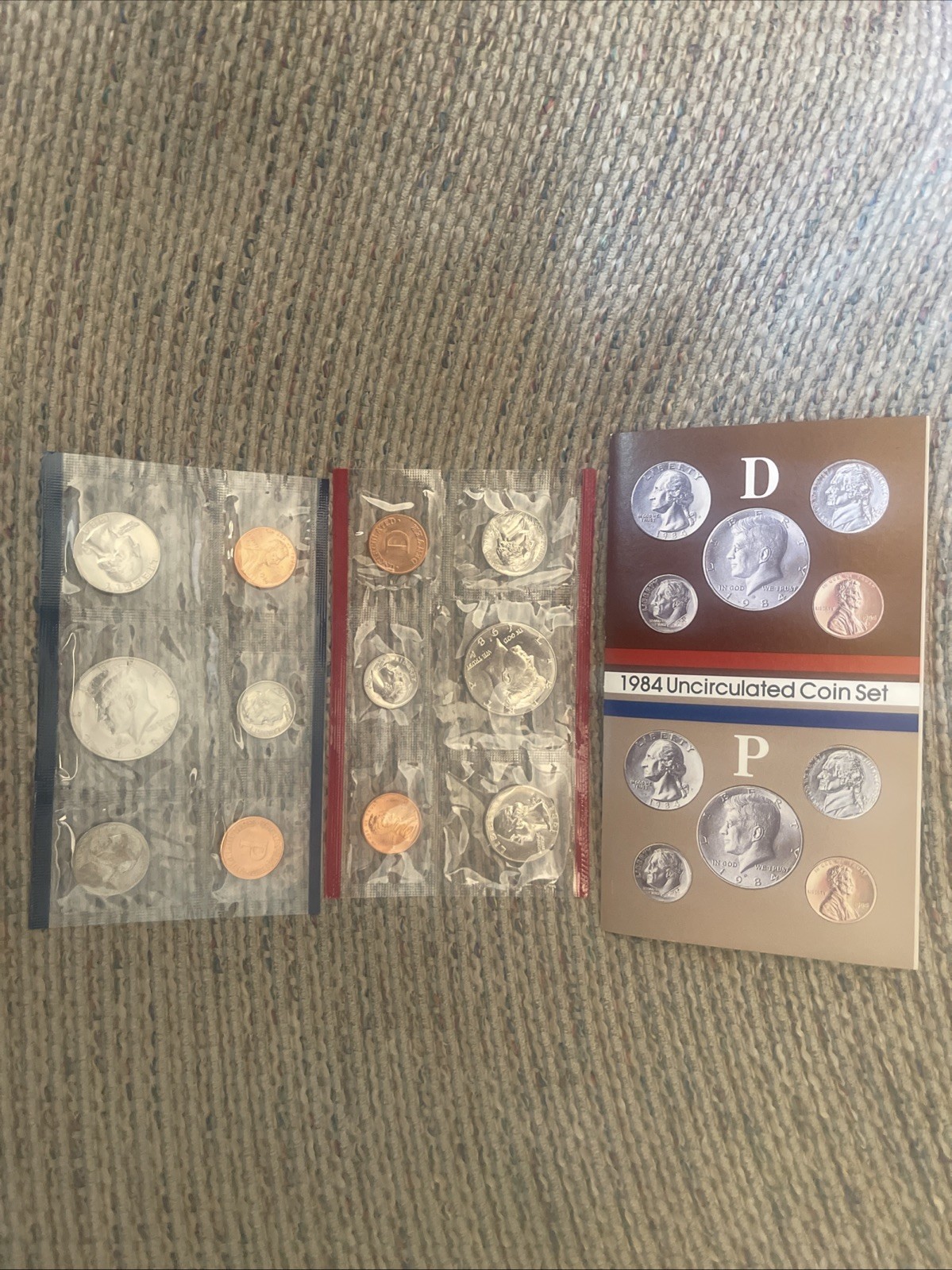 1984 US Mint Set Uncirculated 10 Coin Set Philadelphia & Denver P & D