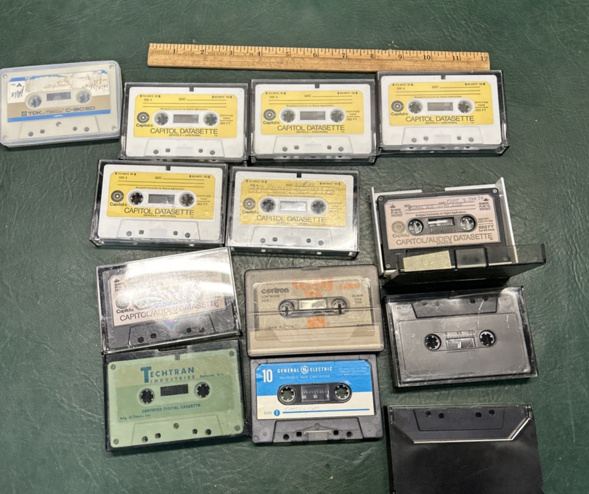 1970'/80's Vintage Computer Cassettes Software Tapes ?? Capitol Dattsette