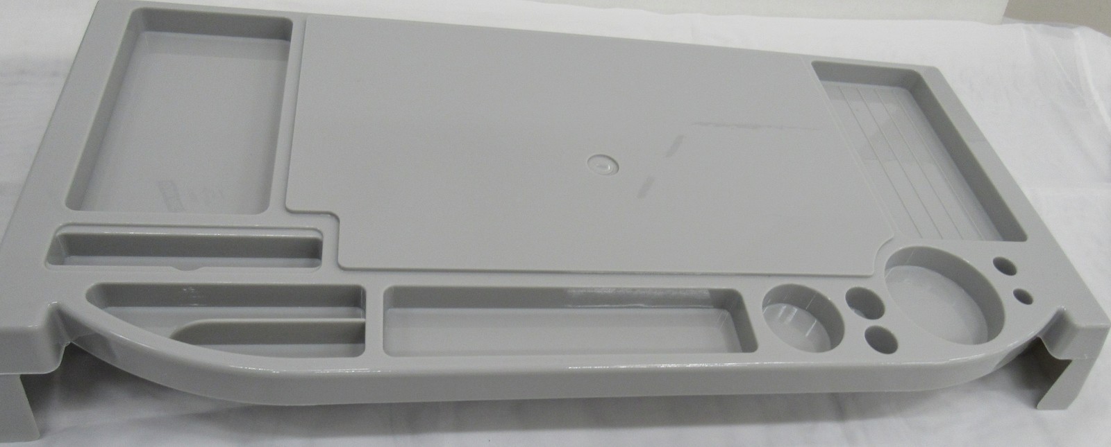 Smart Home Desk Top Computer Organizer Stand in Grey