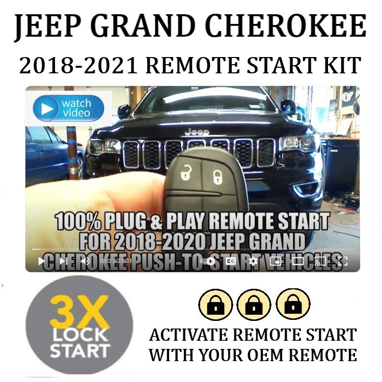 Plug & Play Remote Start fits JEEP GRAND CHEROKEE 2018-2021