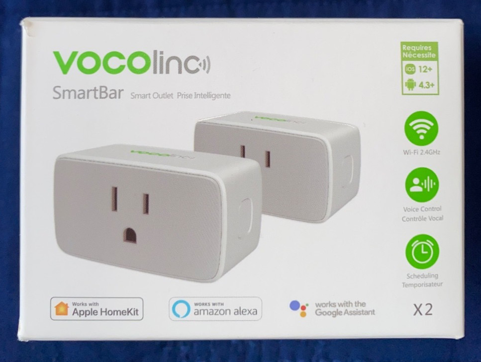 VOCOLINC SmartBar Smart plug works w/ Alexa, Apple HomeKit, Google Home - 2 Pack