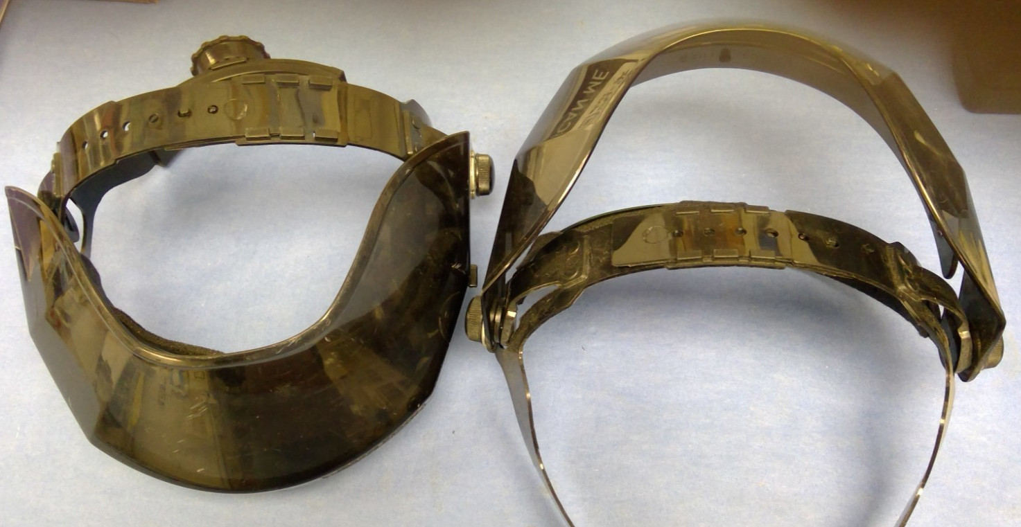 Lot of SIX Double Matrix Headgear and FIFTEEN New MCR Acetate Face Shields