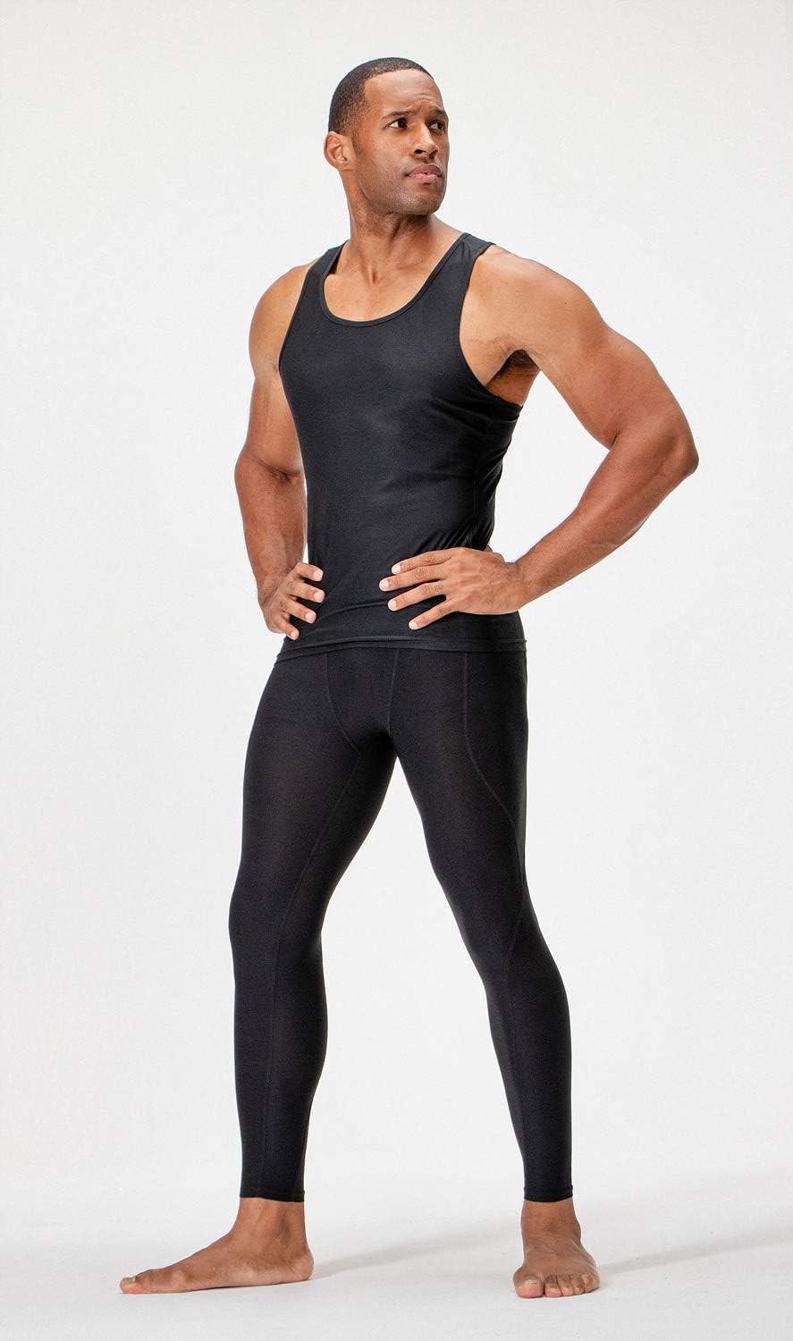 DEVOPS 3 Pack Men's Muscle Dry Fit Small, #2 [3 Pack] Black / /