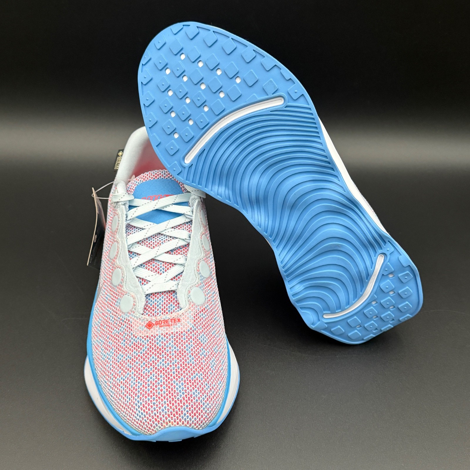 Nike Motiva Gore-Tex GTX Blue Tint Bright Crimson Women Size HM0355 400