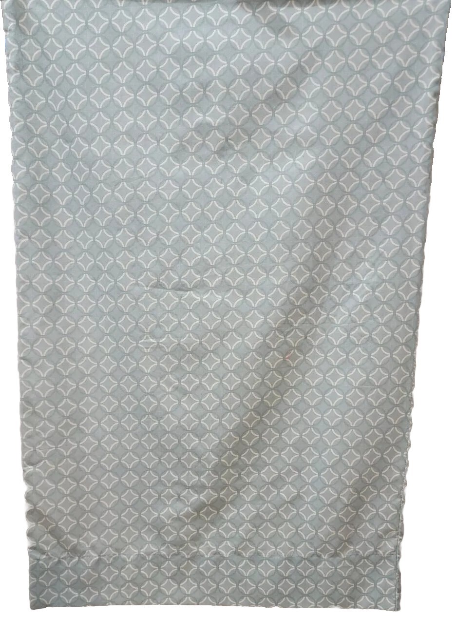 2 100% Polyester Pillowcases By Essential Home Stan/ Queen, Aqua Print