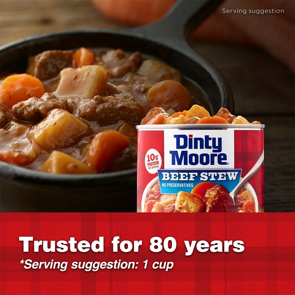 DINTY MOORE Beef Stew, Shelf-Stable, Steel Can 38 oz.