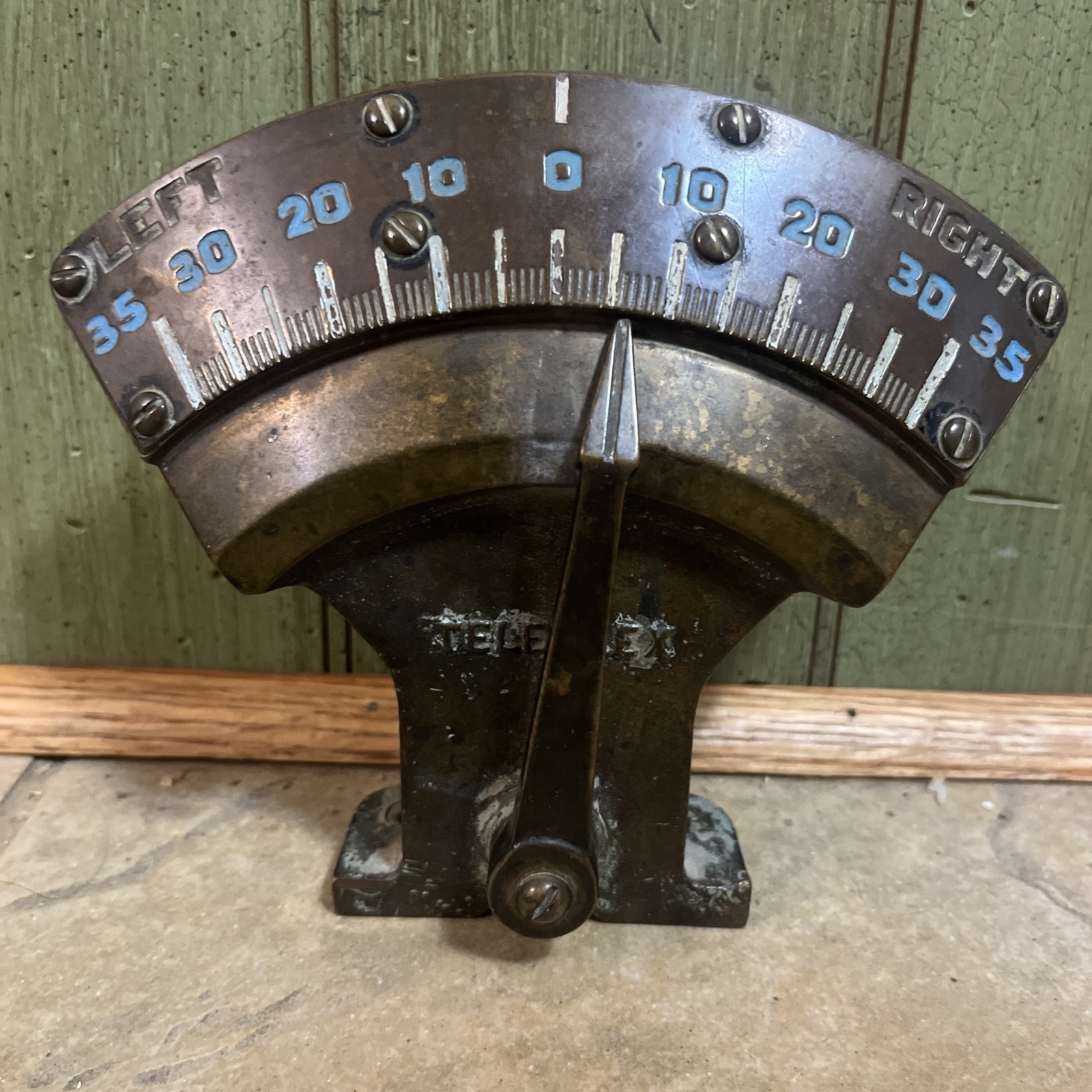 Superb Antique Brass Teleflex Maritime Canada WWII Inclinometer Clinimeter.