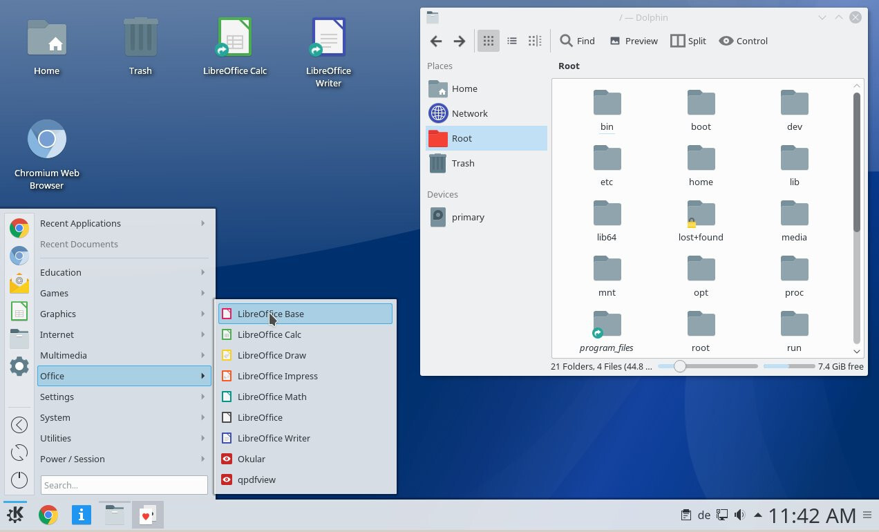 Linux Q4OS Aquarius Trinity 5.8 64Bit/32Bit USB or DVD Speed Up & Revive Old PC