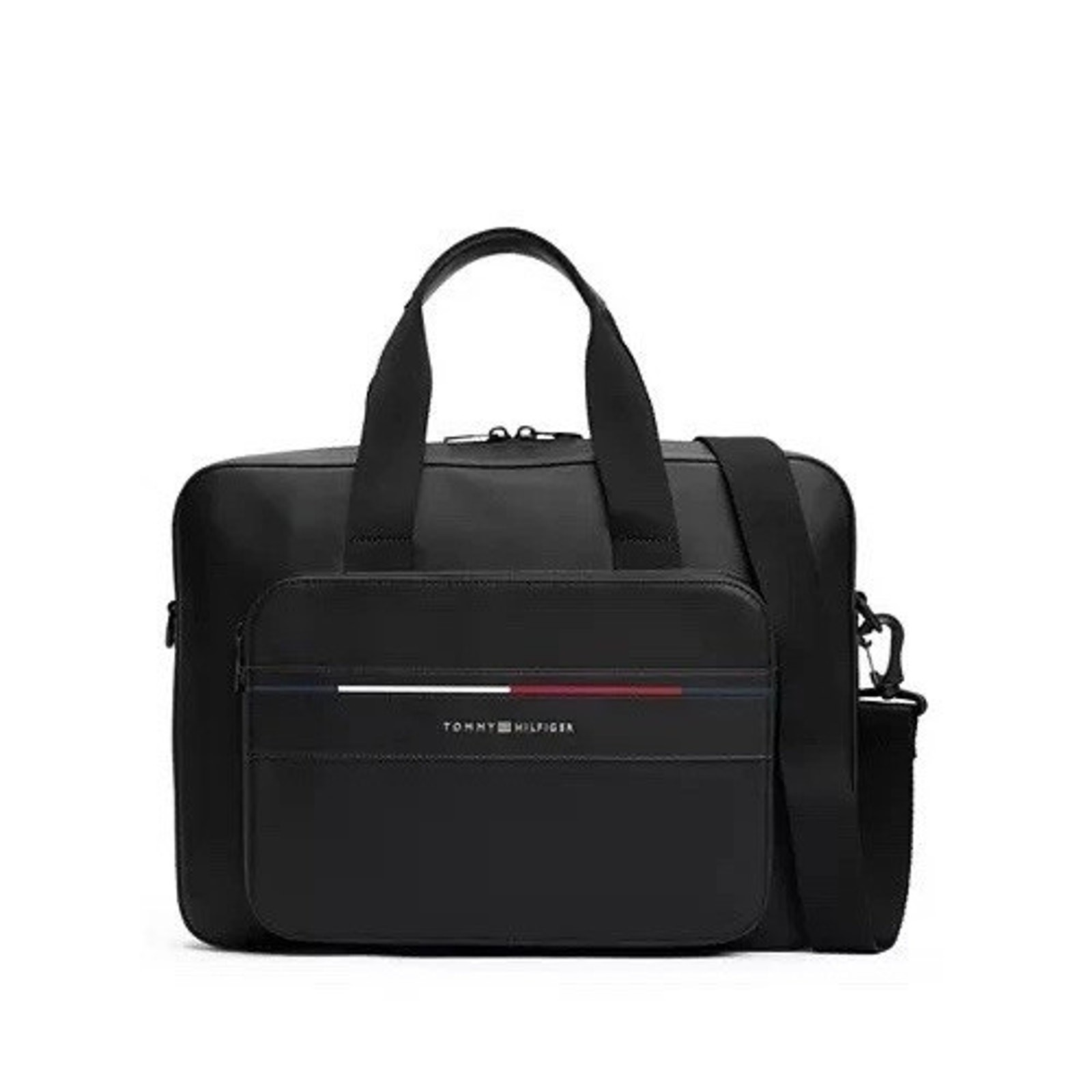 NWT Tommy Hilfiger Men's Foundation Laptop Bag, Black, $139.50 MSRP