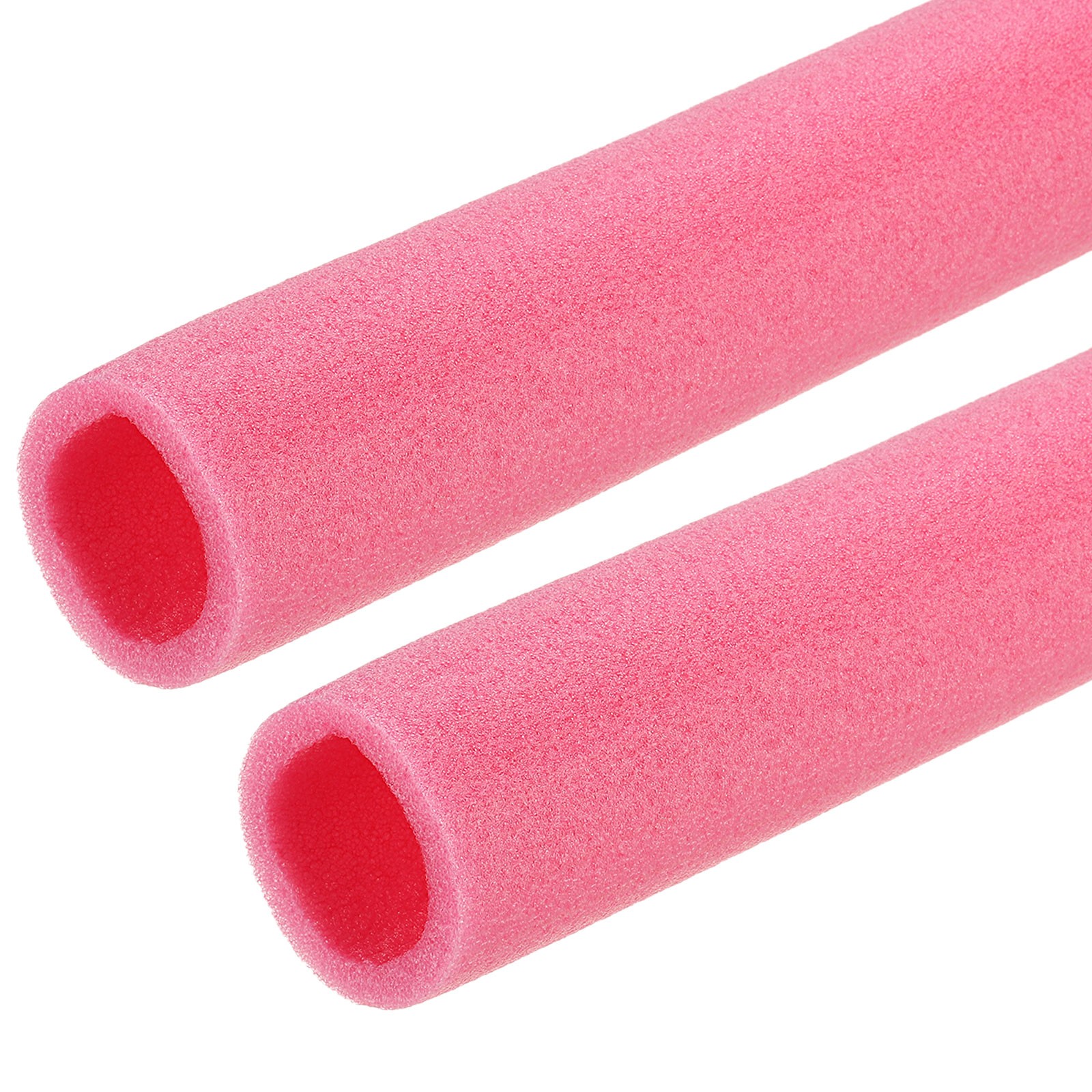 2pcs 2" ID 3.3FT Pipe Insulation Foam Tube 2.76" OD Tubing Cover Rose Red