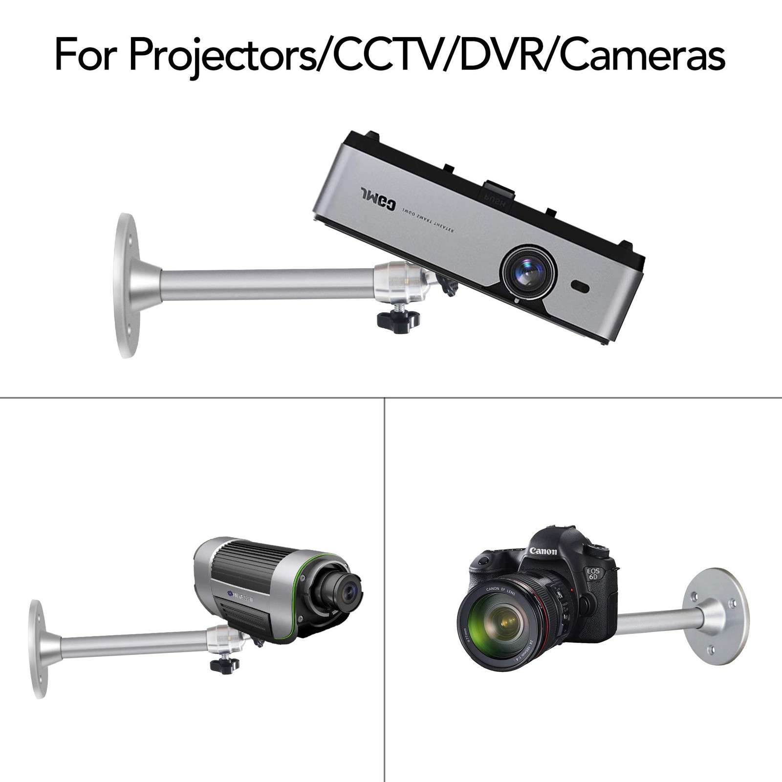 Mini Ceiling Projector Mount - for Projectors CCTV DVR Cameras - Compatible w...
