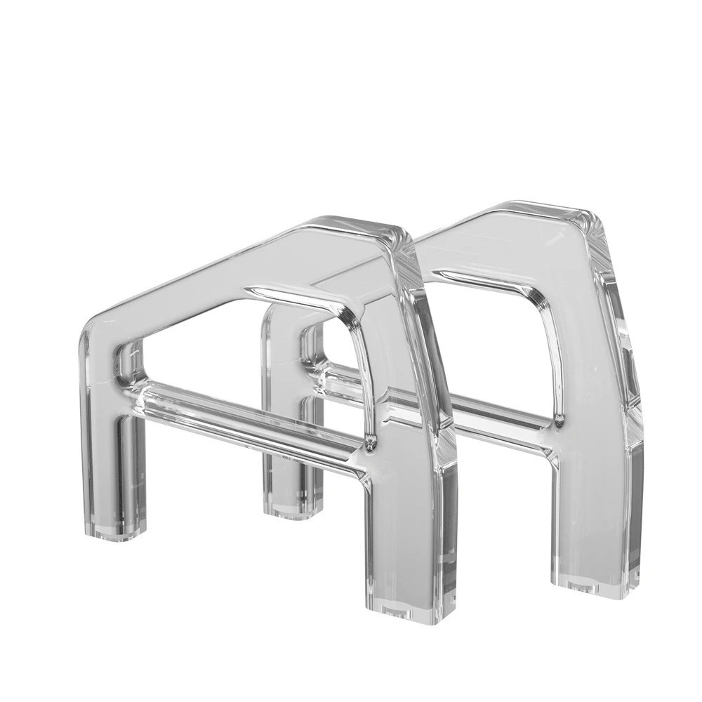 Horizontal Stand For PS5 Slim / Pro Transparent Acrylic Base Holder Bracket 2Pcs
