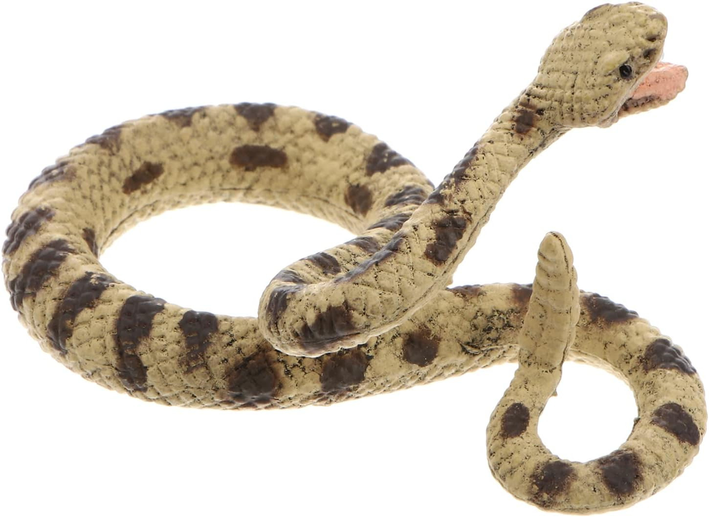 Rattlesnake Fake Snakes Figurine Mini Realistic Snake Prank 6X4Cm Simulated Snak
