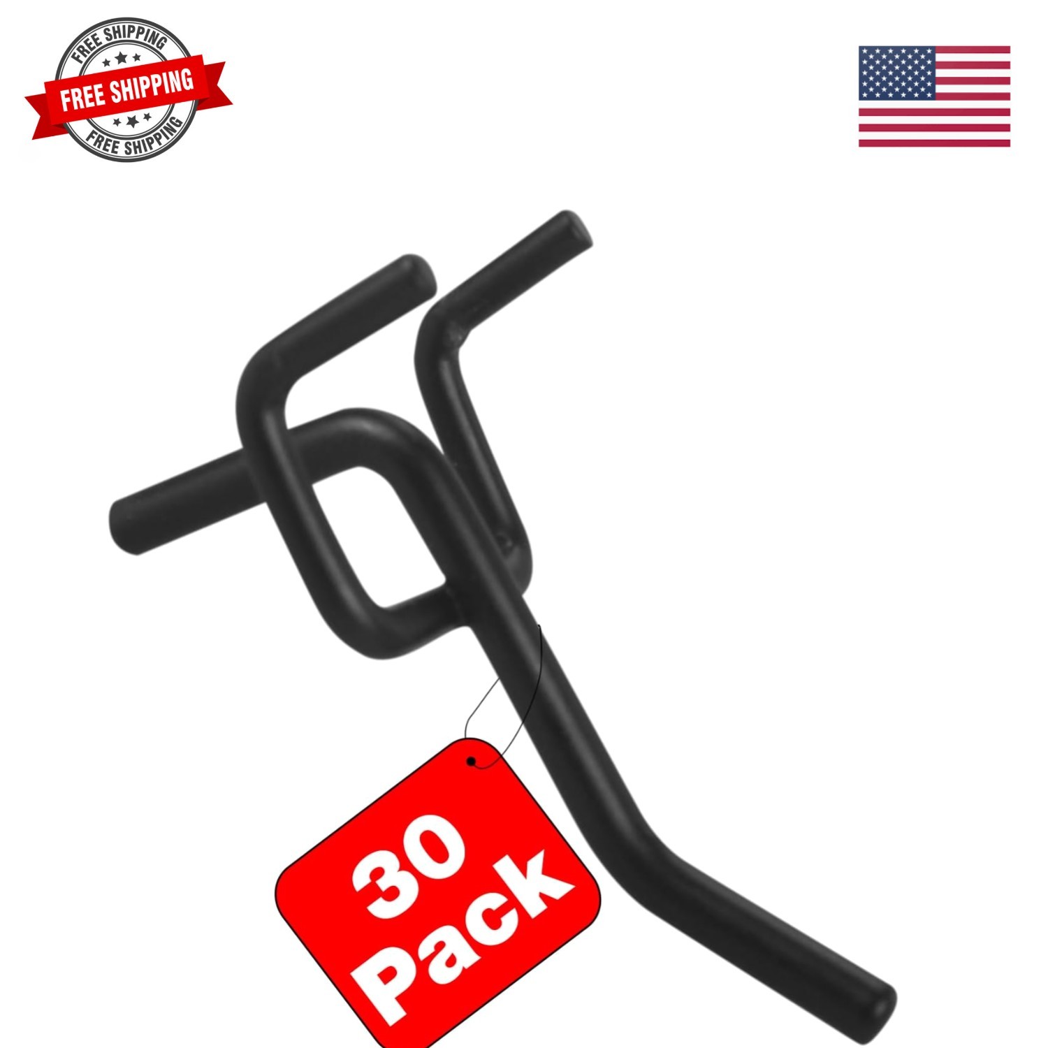 Pegboard Hooks Accessories - 30pcs 2inch Metal Peg Board Tool Hangers, Fits 1...
