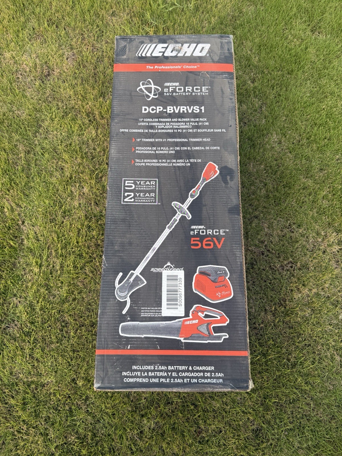 Echo DCP-BVRVS1 eForce Trimmer & Blower Combo Kit w/ Battery & Charger