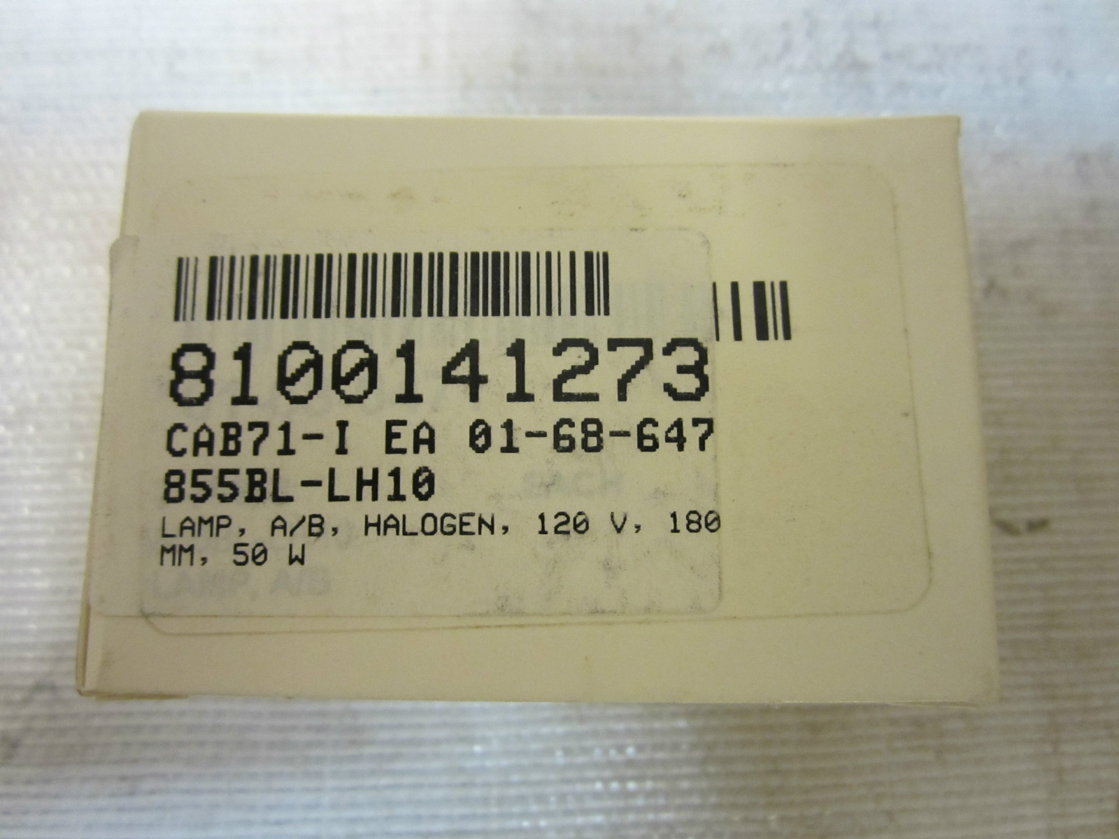 ALLEN-BRADLEY HALOGEN LAMP 855BL-LH10 SER.A
