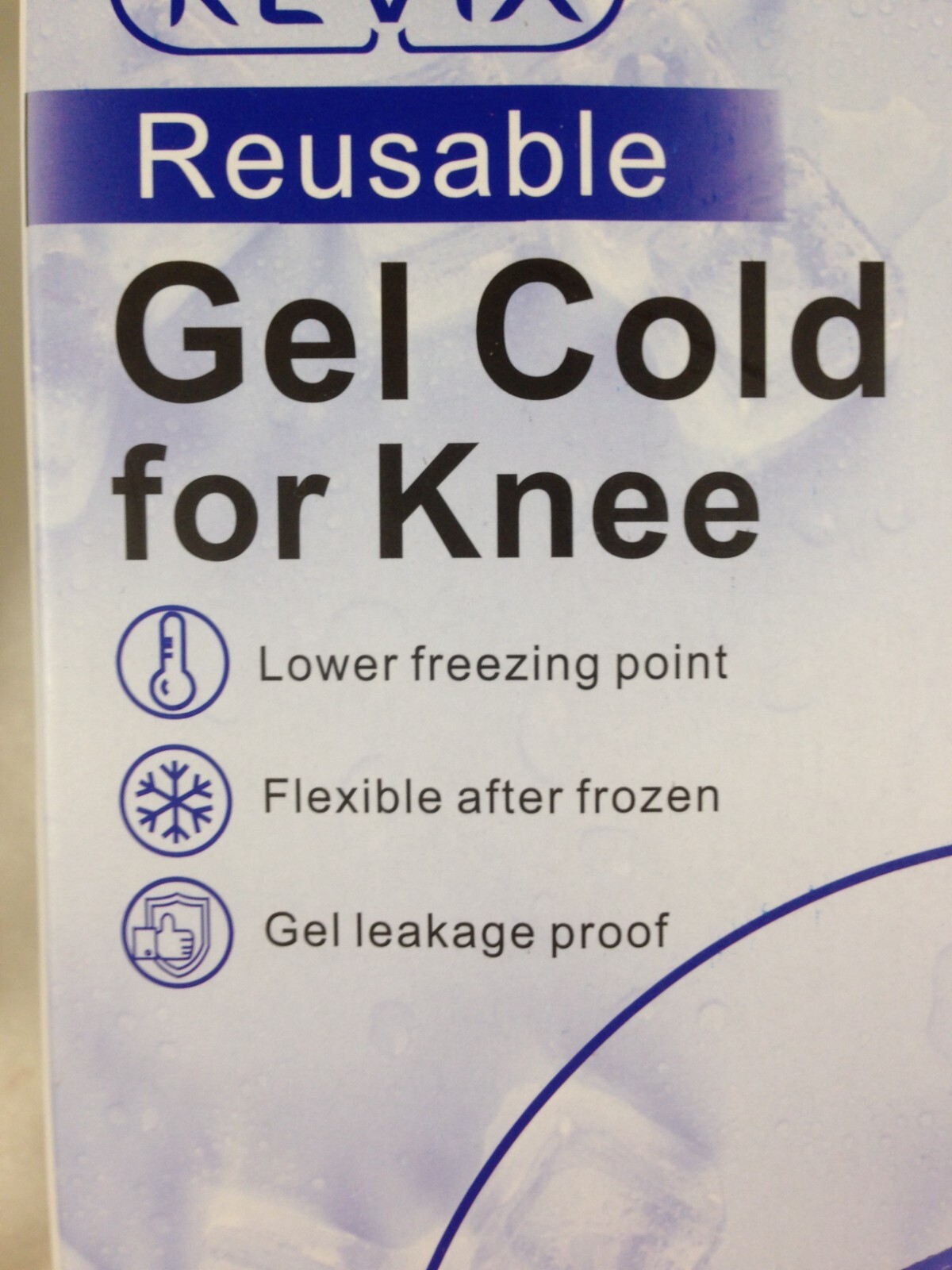 REVIX Reusable Gel Cold Pack for Knee REX162 Navy Blue