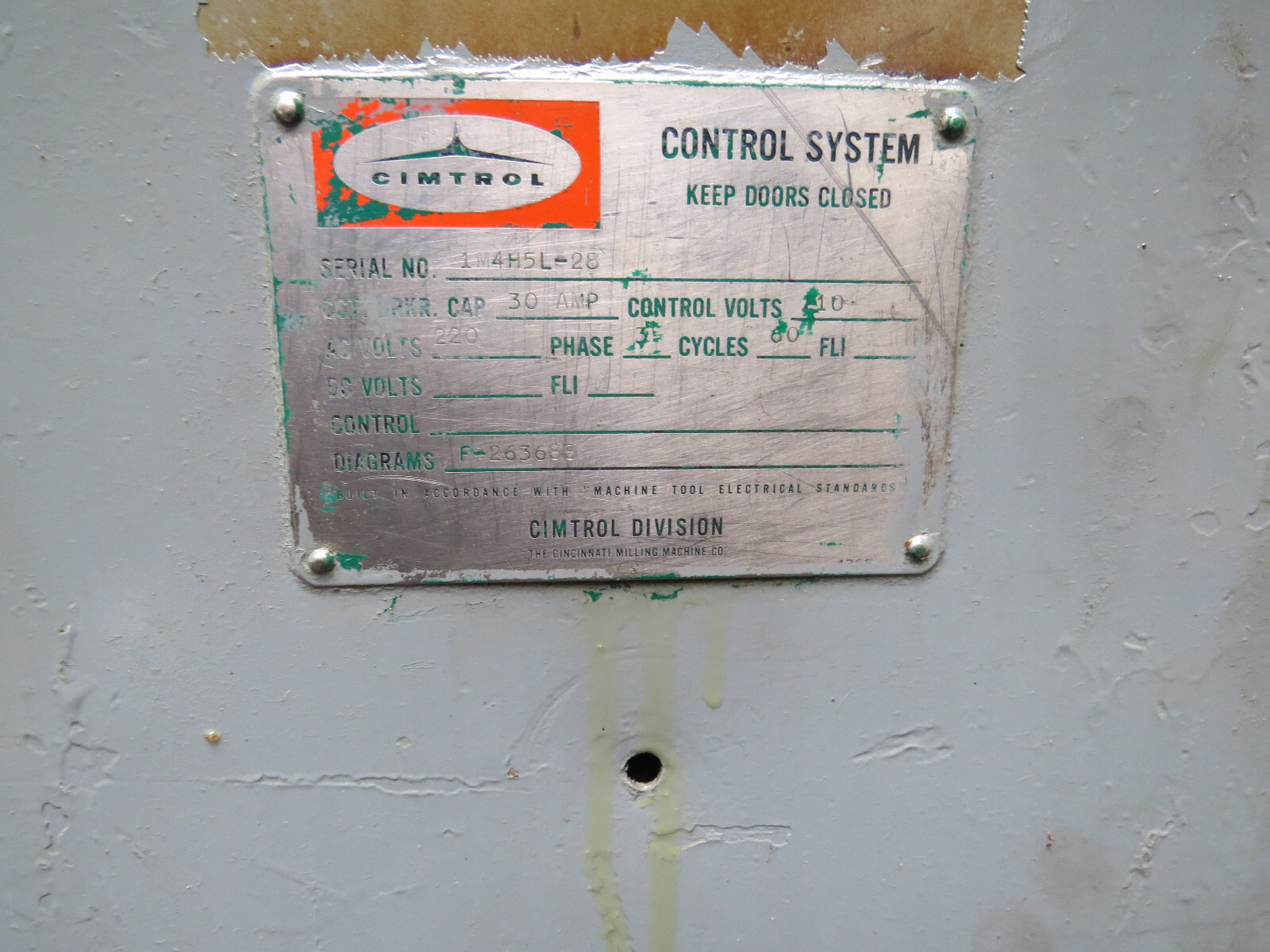 Cincinnati #107-4 Centerless Grinder