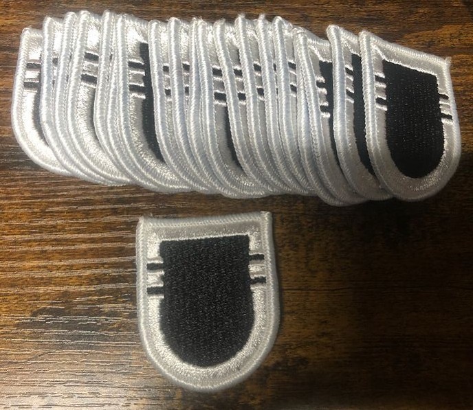 US Army 2nd Bn 508th Airborne Infantry Beret flash 20 piece dealer bundle m/e