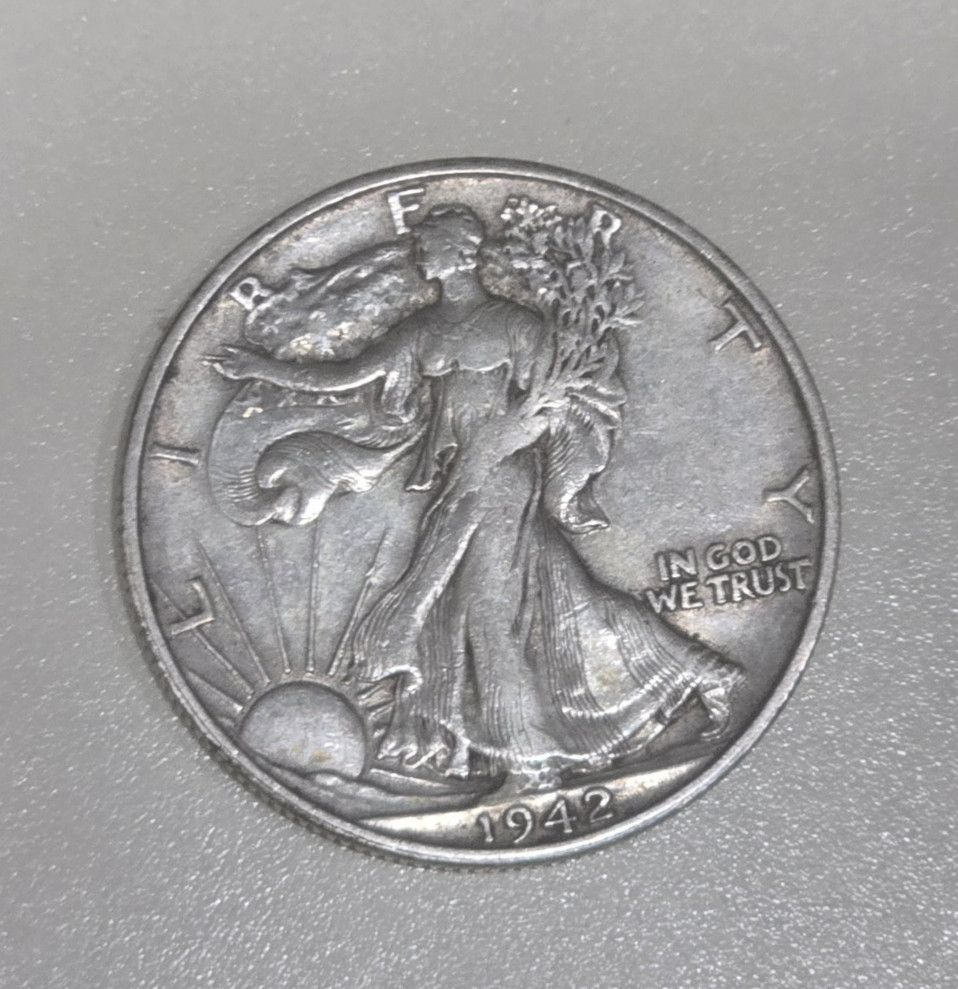 1942-S XF SILVER WALKING LIBERTY HALF DOLLAR