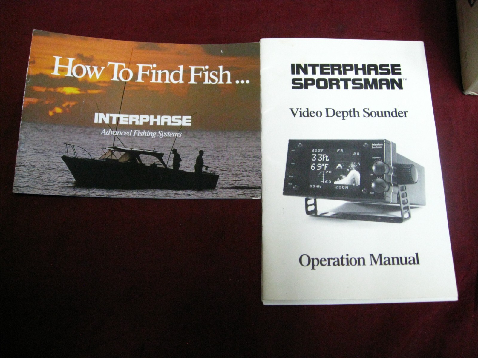 vintage Interphase Sportsman Mini Video Fish depth Finder Tested