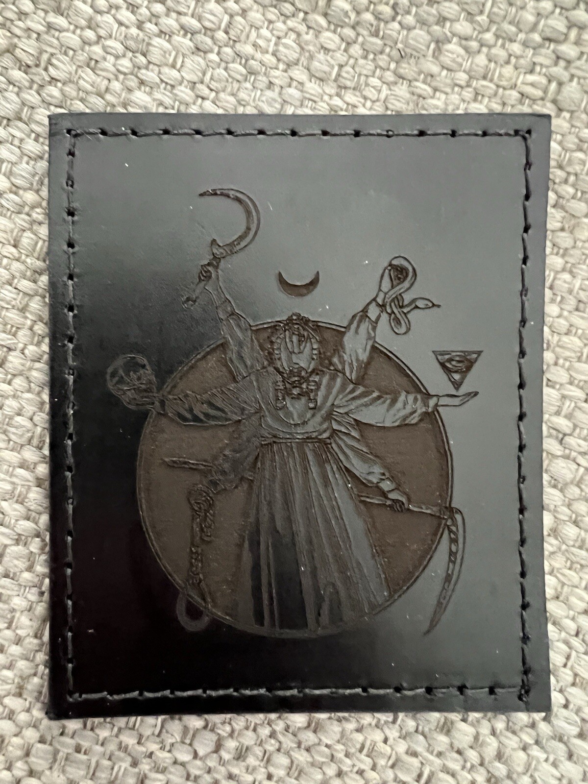 White Phosphor “Murdered Out Wraith” Patch Black Leather Variant Echelon