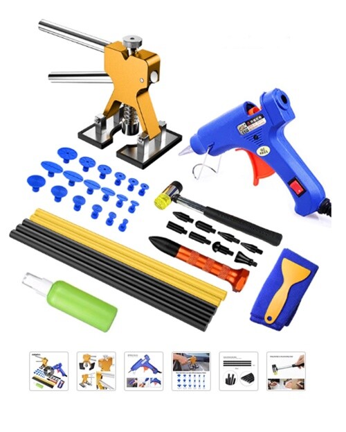 Tooth Repair Kit with Glue Extractor Guide Removal for Automotive Vehicles Car